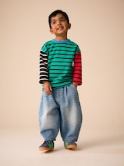Mid Blue Tint Wide Barrel Jeans (3mths-7yrs) - Image 2 of 4