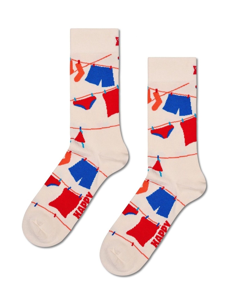 Happy Socks White Cin Cin Socks 3 Pack - Image 6 of 6 Happy Socks White Cin Cin Socks 3 Pack - Image 6 of 6