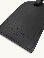 Apatchy Black Leather Luggage Tag - Image 4 of 4