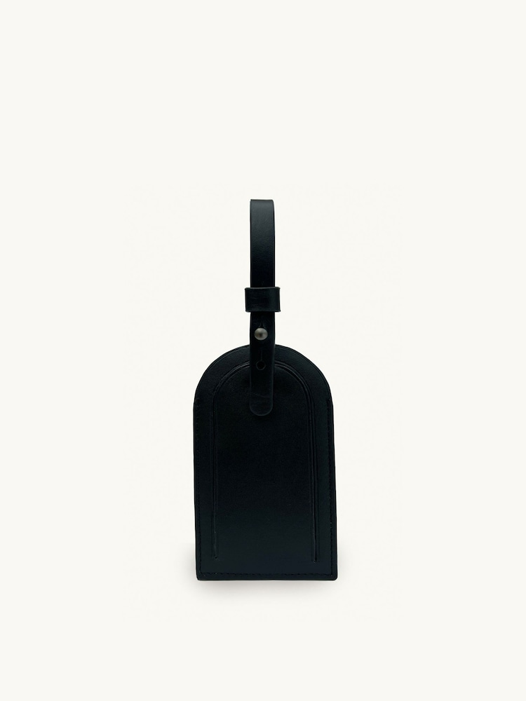 Apatchy Black Leather Luggage Tag and Air Tag Gift Set - Image 4 of 4