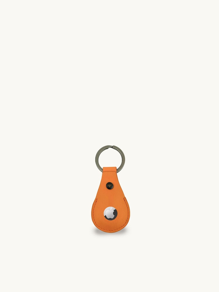Apatchy Orange Leather Luggage Tag and Air Tag Gift Set - Image 2 of 4