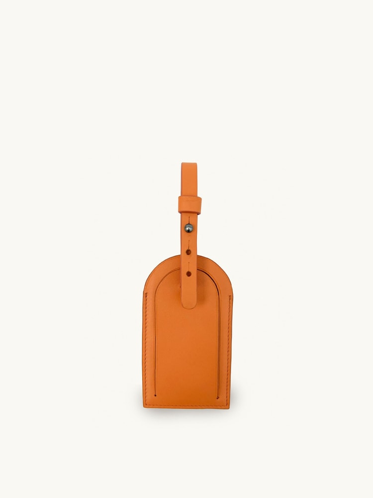 Apatchy Orange Leather Luggage Tag and Air Tag Gift Set - Image 4 of 4