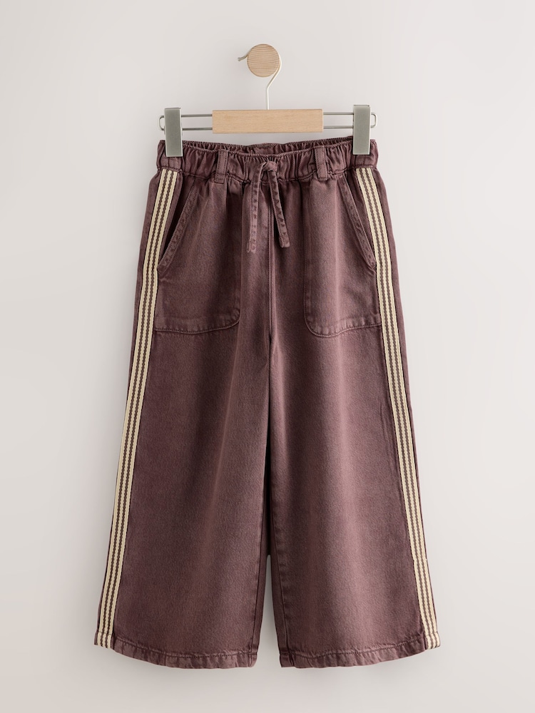 Chocolate Brown Pull On Wide Leg Trousers (3-16yrs) - Image 2 of 4