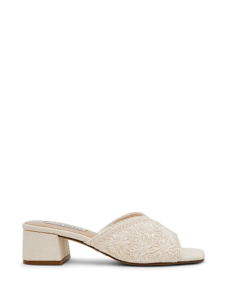 Steve Madden Cream Cinnamon Heeled Sandals - Image 1 of 6