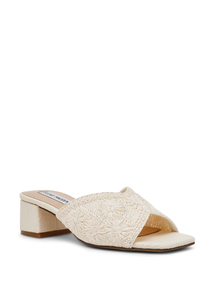 Steve Madden Cream Cinnamon Heeled Sandals - Image 2 of 6
