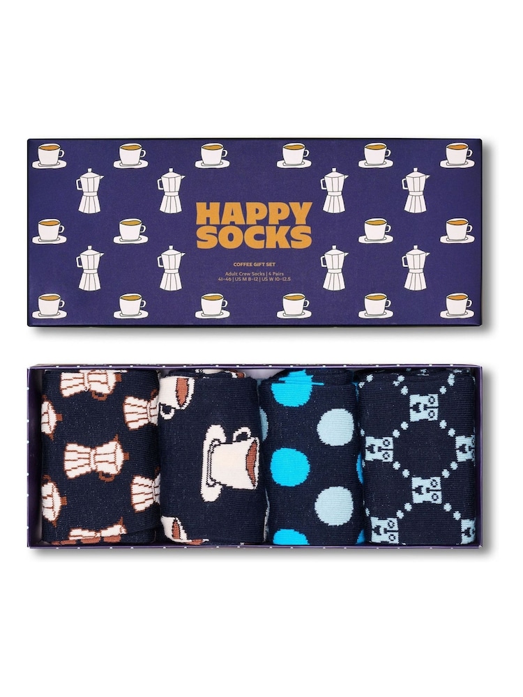 Happy Socks Coffee Socks Gift Set 4 Pack - Image 2 of 6