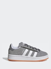 adidas Originals Grey Campus 00S Comfort Closure Elastic Lace Shoes - Image 1 of 9