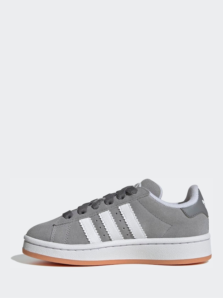 adidas Originals Grey Campus 00S Comfort Closure Elastic Lace Shoes - Image 2 of 9 adidas Originals Grey Campus 00S Comfort Closure Elastic Lace Shoes - Image 2 of 9