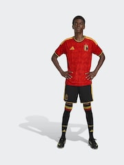 adidas Black Belgium 26 Home Shorts - Image 3 of 7