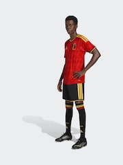 adidas Black Belgium 26 Home Shorts - Image 4 of 7