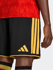 adidas Black Belgium 26 Home Shorts - Image 6 of 7
