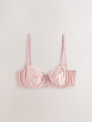 Chocolate Spot/Blue/Pink 3 Pack Non Padded Full Cup Bras - Image 3 of 6