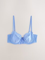Chocolate Spot/Blue/Pink 3 Pack Non Padded Full Cup Bras - Image 4 of 6