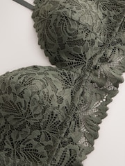 Green Padded Non Wire Lace Ultimate Comfort  Bra - Image 6 of 8