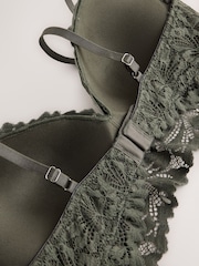Green Padded Non Wire Lace Ultimate Comfort  Bra - Image 7 of 8