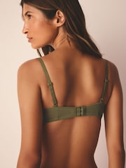 Green/Ecru Padded Plunge Padded Embroidered Bras 2 Pack - Image 5 of 11