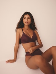 Plum/Mocha/Pink Padded Non Wire Lace Bras 3 Pack - Image 2 of 10