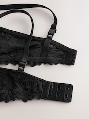 Black Push Up Padded Plunge Lace Ultimate Comfort  Bra - Image 6 of 6