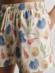 Speedy Gonzales Print 5 Inch Swim Shorts with Linen - Image 5 of 10