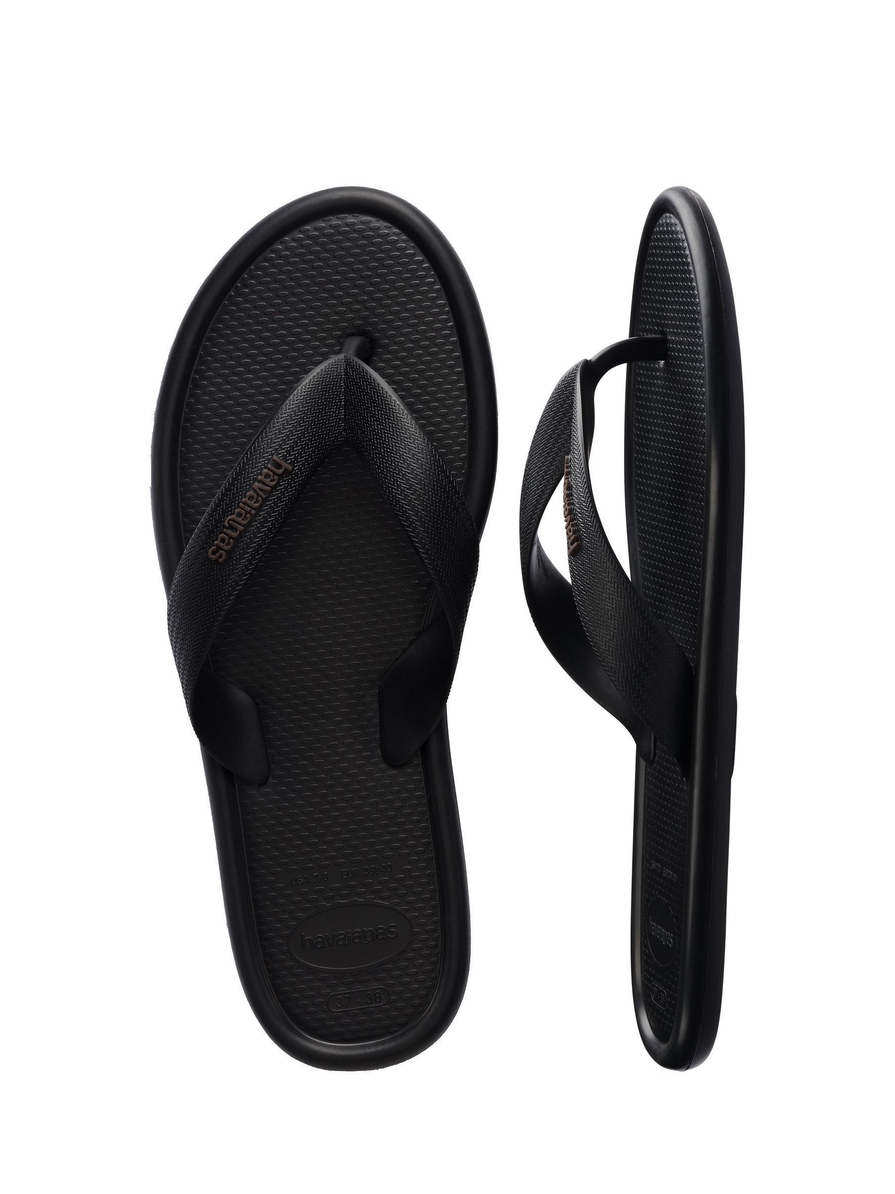 新品タグ付havaianas ハワイアナス ビーチサンダル ブラック39-40 Next：日本 ブラック - Havaianas ボリュームアップ ビーチサンダル
