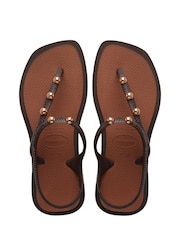 Havaianas Brown Flash Fusion Sandals - Image 1 of 7
