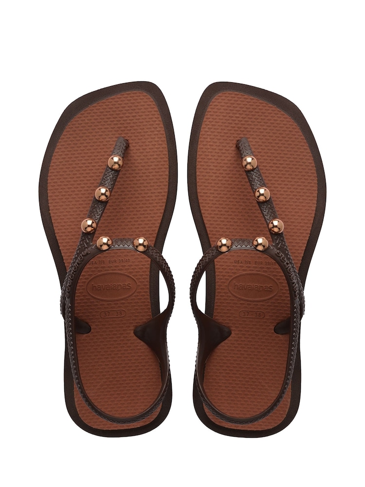 Havaianas Brown Flash Fusion Sandals - Image 1 of 7