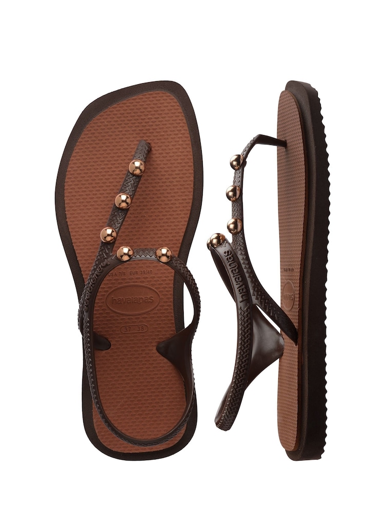 Havaianas Brown Flash Fusion Sandals - Image 2 of 7