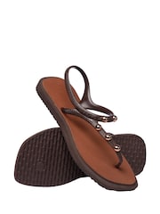Havaianas Brown Flash Fusion Sandals - Image 3 of 7