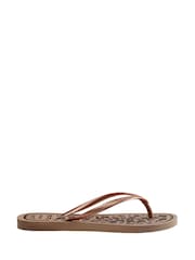 Havaianas Rose Gold Slim Flip Flops - Image 4 of 7