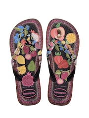 Crno - Havaianas Top Tropicalia Vibes Flip Flops - Slika 2 od 7