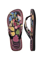 Crno - Havaianas Top Tropicalia Vibes Flip Flops - Slika 3 od 7