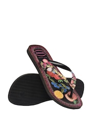 Crno - Havaianas Top Tropicalia Vibes Flip Flops - Slika 4 od 7