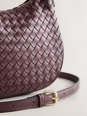 Berry Red Weave Hand Held Bag - Image 7 of 8