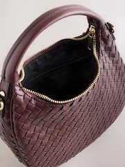 Berry Red Weave Hand Held Bag - Image 8 of 8