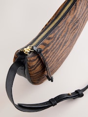Tiger Print Leather Cross-Body Bag - Image 3 of 5