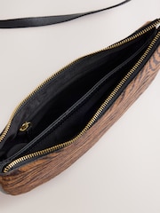 Tiger Print Leather Cross-Body Bag - Image 5 of 5