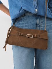 Sand Leather Belted Cross-Body Bag - Image 3 of 10