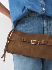 Sand Leather Belted Cross-Body Bag - Image 4 of 10
