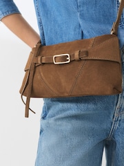 Sand Leather Belted Cross-Body Bag - Image 5 of 10
