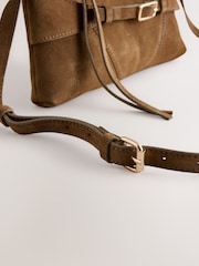 Sand Leather Belted Cross-Body Bag - Image 9 of 10