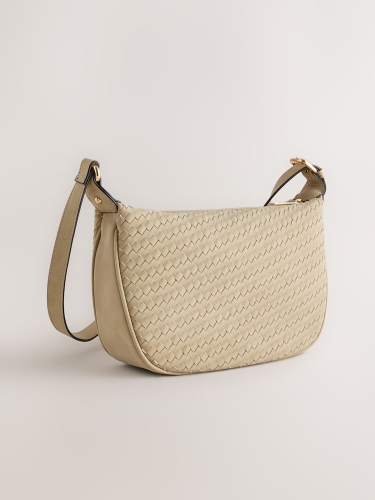 Stone Weave Sling Cross Body Bag - Image 2 of 5 Stone Weave Sling Cross Body Bag - Image 2 of 5