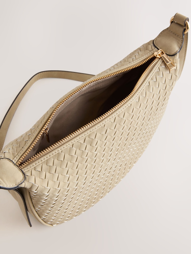 Stone Weave Sling Cross Body Bag - Image 5 of 5 Stone Weave Sling Cross Body Bag - Image 5 of 5