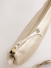 Metallic Leather Cross-Body Bag - Image 3 of 5