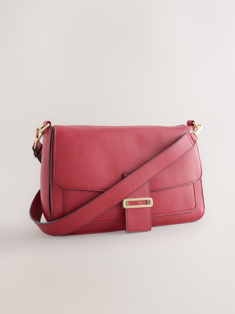 Red Large Hardware Hand Held Bag - Image 1 of 5