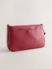 Red Large Hardware Hand Held Bag - Image 2 of 5