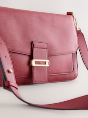 Red Large Hardware Hand Held Bag - Image 4 of 5