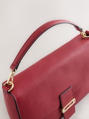 Red Large Hardware Hand Held Bag - Image 6 of 7