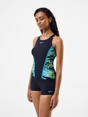Speedo Black Hyperboom Splice Tankini Set - Image 2 of 6