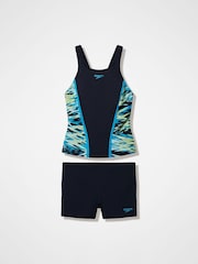 Speedo Black Hyperboom Splice Tankini Set - Image 6 of 6