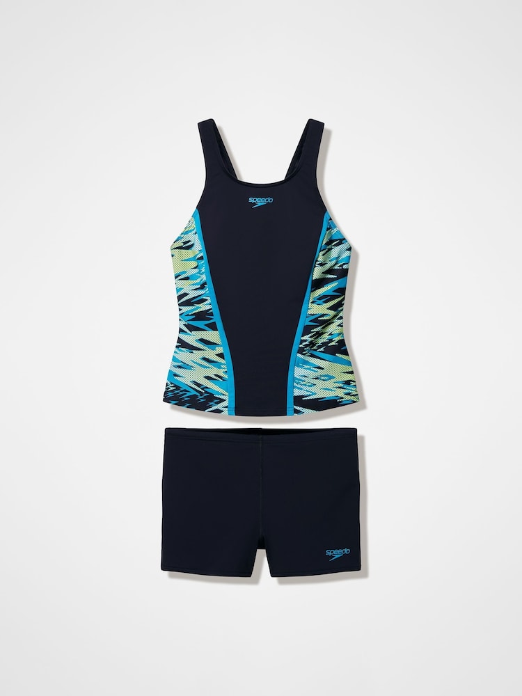 Speedo Black Hyperboom Splice Tankini Set - Image 6 of 6 Speedo Black Hyperboom Splice Tankini Set - Image 6 of 6